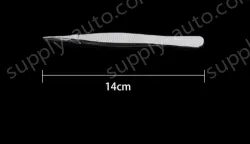 Stainless steel tweezers Straight tip (thick) 14cm