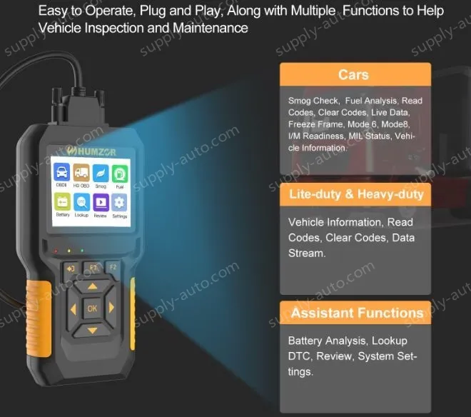 NexzCheck 601 Automotive and Truck OBD Reading Card