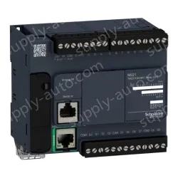 TM221CE24R logic controller, Modicon M221, 24 IO, relay, Ethernet