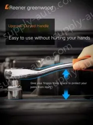 Upgraded 72-tooth bent shank auto repair 37-piece set