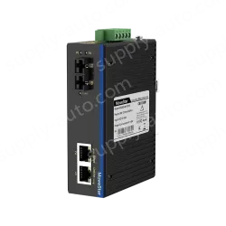 1 Port 100M F(x) + 2 Ports 10/100M T(x) Din Rail Industrial media converter