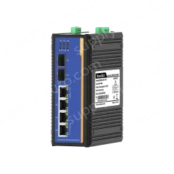 [Gigabit 2 Optical 4 Electrical] Ring Network Management Industrial Switch