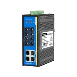 [100 Gigabit 4 Optical 4 Electrical] Ring Network Management Industrial Switch
