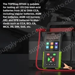 BT500 Multifunctional Battery Analyzer Leakage Relay Load Charging System Start Test