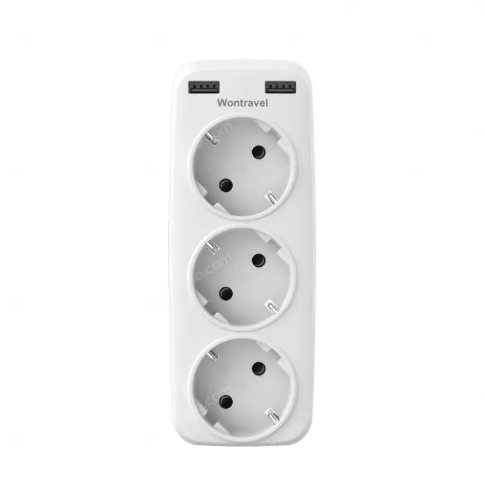 EU plug extension wall socket