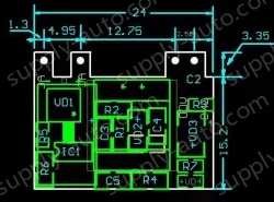 Small, safe isolated, regulated power supply switching power supply module 5V 1A Vertical pins