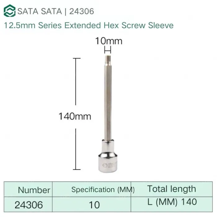 Dafei 10mm with a total length of 140mm-24306