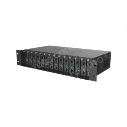 14-slot fiber optic transceiver chassis