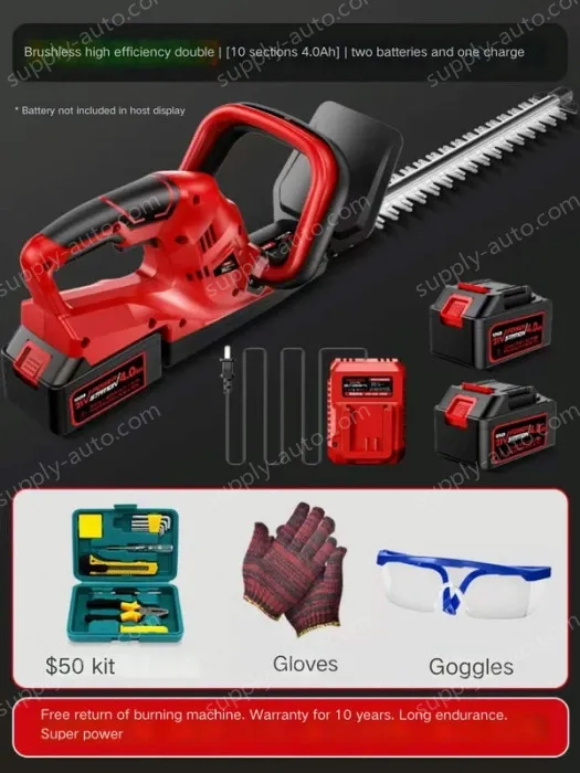 Brushless high-efficiency double-edged 10-cell 4.0Ah two batteries and one charge