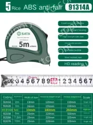 ABS drop resistance - 5 meters - ruler width 19mm-91314A