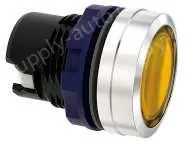 Green transparent button, Metal edge, can be equipped with lamp holder module