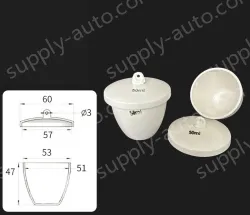 Ceramic crucibles 50ml+ lid