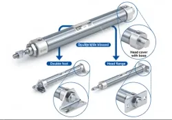 Built-in Speed Controller Type Double Acting, Double Rod CJ2ZW Series