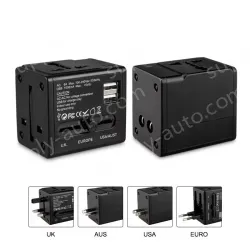 2USB travel adapter 5V,1000mA KRUSB-WLG3337B