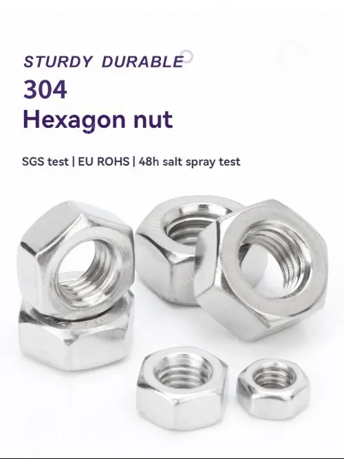 External hexagon nut 316 stainless steel-M14