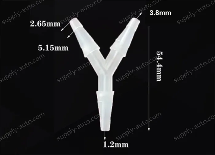3.8mmY-shaped tee