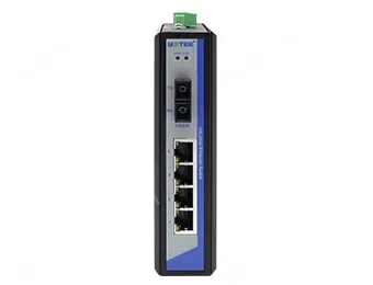UOTEK 10/100M 1 Fiber 4 RJ-45 Ports Industrial Switch