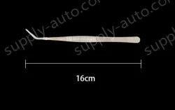 Stainless steel tweezers Curved tip (thick) 16cm