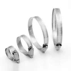 304 all steel cross hose clamp 18-32