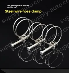Double steel wire hose clamp 201 material 34-38*2 [wire diameter]