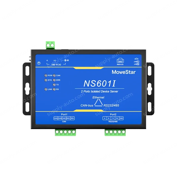 1 Port CAN-bus + 1*RS232/485 To Ethernet Opto-isolated Wall-mounted Ethernet CAN-bus Server