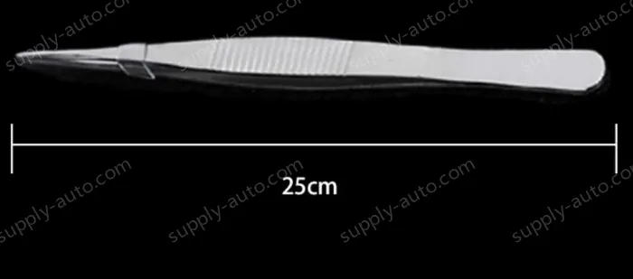 Stainless steel tweezers Straight tip (thick) 25cm