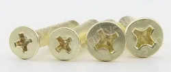 Golden Flat Head Screws M3*55