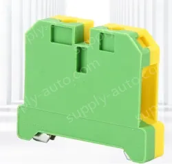 EK16 Grounding Terminal Block Grounding Plastic Terminal Yellow and Green Grounding Terminal Rail Terminal