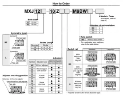 Air Slide Table MXJ Series Double acting ø12, ø16