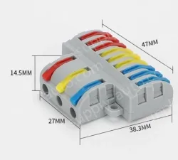 Quick terminal blocks-SPL-93 three in nine out