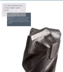 Four-pit 5 series rotary hammer drill bit 8x100x160