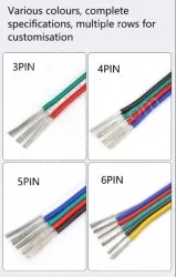 LED light connecting cable 18AWG*4 and (34/0.178TS)