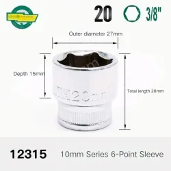 CALC-20mm-10mm series 3/8-12315