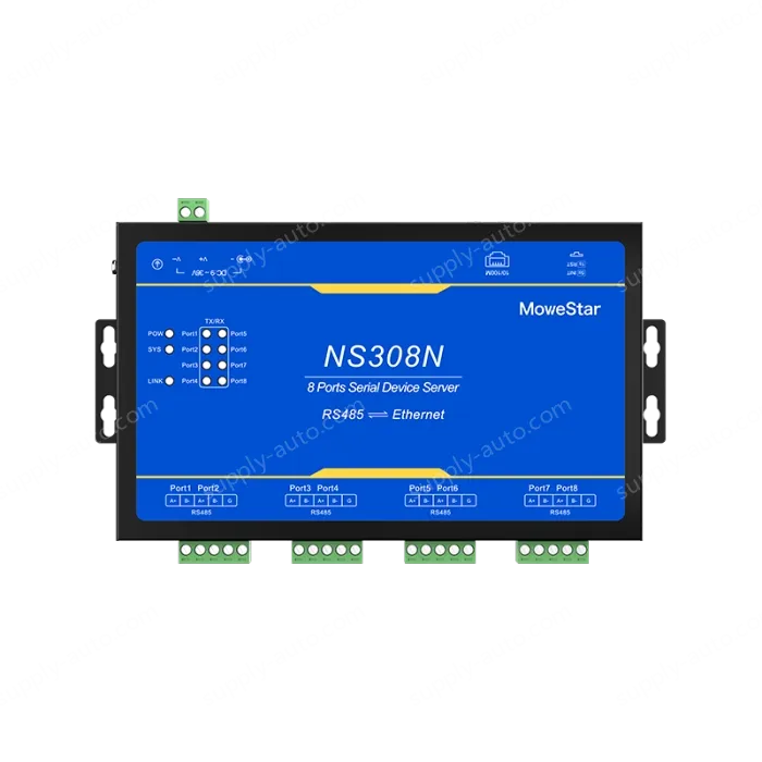 8 Ports RS485 Serial to 100M Ethernet Server