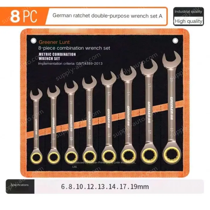 8 Pieces of Dual-purpose Ratchet (6-19)