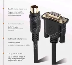 2m bag with anti-interference magnetic ring Mitsubishi handheld programmer and FX PLC cable