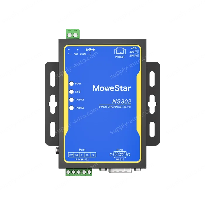 1 Port RS232 + 1 Port RS485/422 Serial to 100M Ethernet Server
