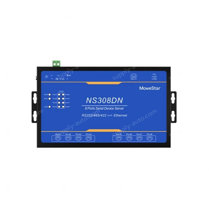 Industrial-grade Modbus gateway 8-port wall-mounted serial server