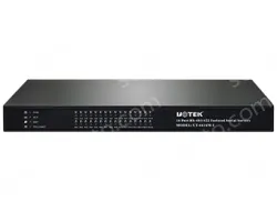 UOTEK 10/100M TCP/IP to 16 Ports RS-485/422 Serial Device Server with Lightning Isolation