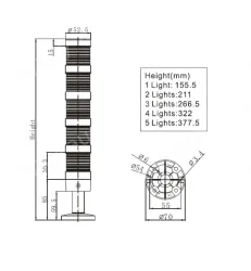 Combined warning lights NLT-50(5F)