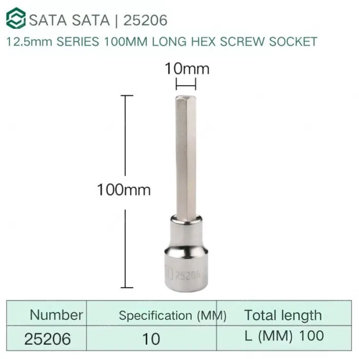 Dafei 10mm with a total length of 100mm-25206