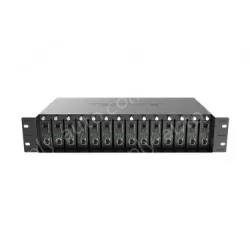 14-slot fiber optic transceiver chassis