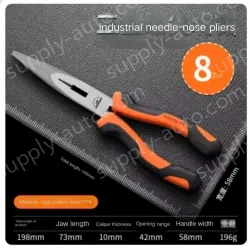 Industrial Grade 8 inch needle-nose pliers