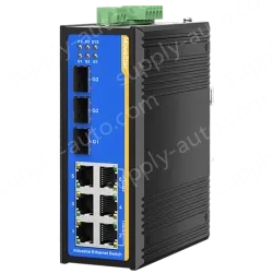 [3 Gigabit + 6 Gigabit Battery] ring network management industrial switch