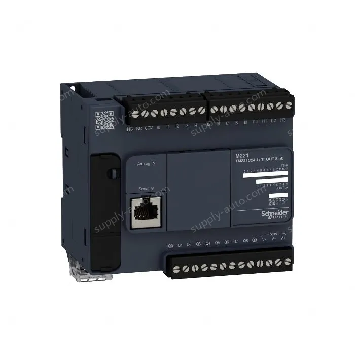 TM221C24U Logic controller, Modicon M221, 24io tr.npn