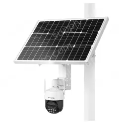 Solar low power consumption 4G trinocular zoom ball machine