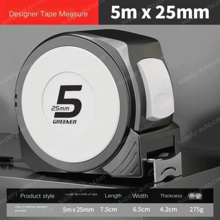 Self-locking designer model 5Mx25MM class II accuracy