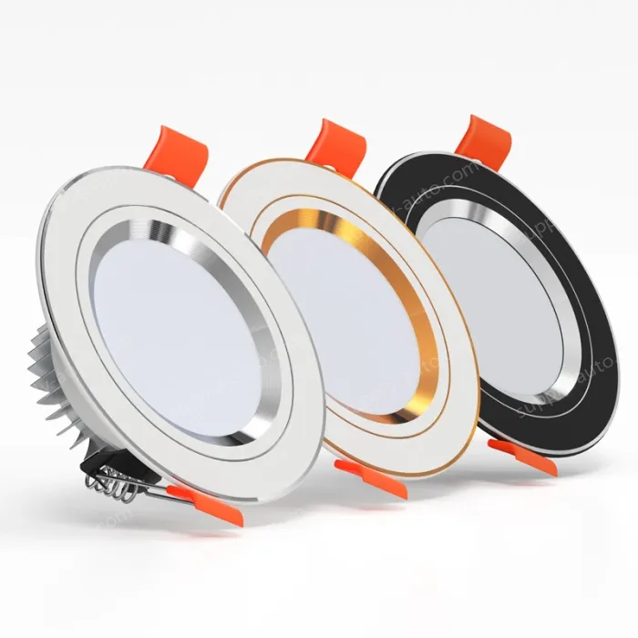 S8 downlight white + double silver 6W
