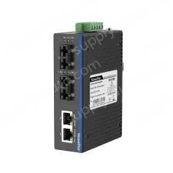 2 Ports 100M F(x) + 2 Ports 10/100M T(x) Din-Rail Unmanaged Industrial Ethernet Switch