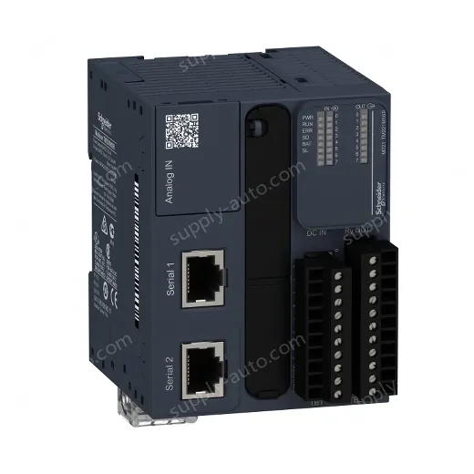 TM221M16R logic controller, Modicon M221, 16 IO, relay
